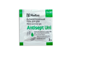 Cаше антисептический гель для рук Antisept Uni 3мл